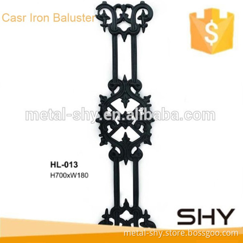 decorative wrought iron railing parts for fence